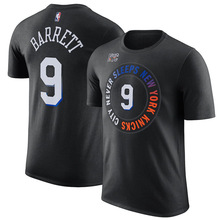 NBA巴雷特纽约尼克斯2020/21城版名称“号码T恤”；