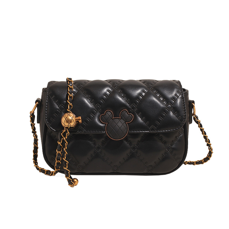 Popular bolso de cadena de diamantes de fuego súper caliente femenino 2025 nuevo bolso de axila de un solo hombro de moda salvaje bolso cuadrado pequeño de alta gama