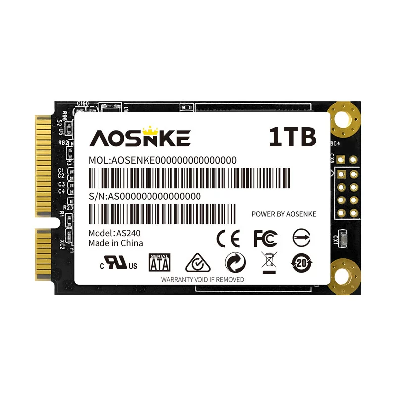 Новый Osonke MSATA интерфейсный твердотельный диск 1 ТБ все в одном ноутбуке промышленного управления SSD точка