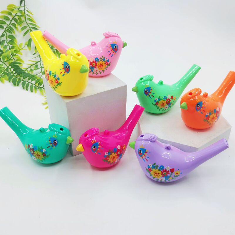 Factory direct scenic colorful bird children's plastic whistle bird call educational toys with lanyard cross-border wholesale Factory direct scenic colorful bird children's plastic whistle bird call educational toys with lanyard cross-border wholesale