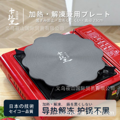 日本製カラリ火傷防止黒熱伝導板キッチンガスストーブ断熱板家庭用多機能熱伝導板解凍板