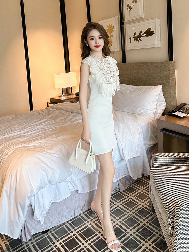 C9886 1350K VÁY ĐẦM LIỀN THÂN NỮ CHOTDNG DÁNG CHỮ A MÙA HÈ THỜI TRANG NỮ REN G04 SẢN PHẨM MỚI