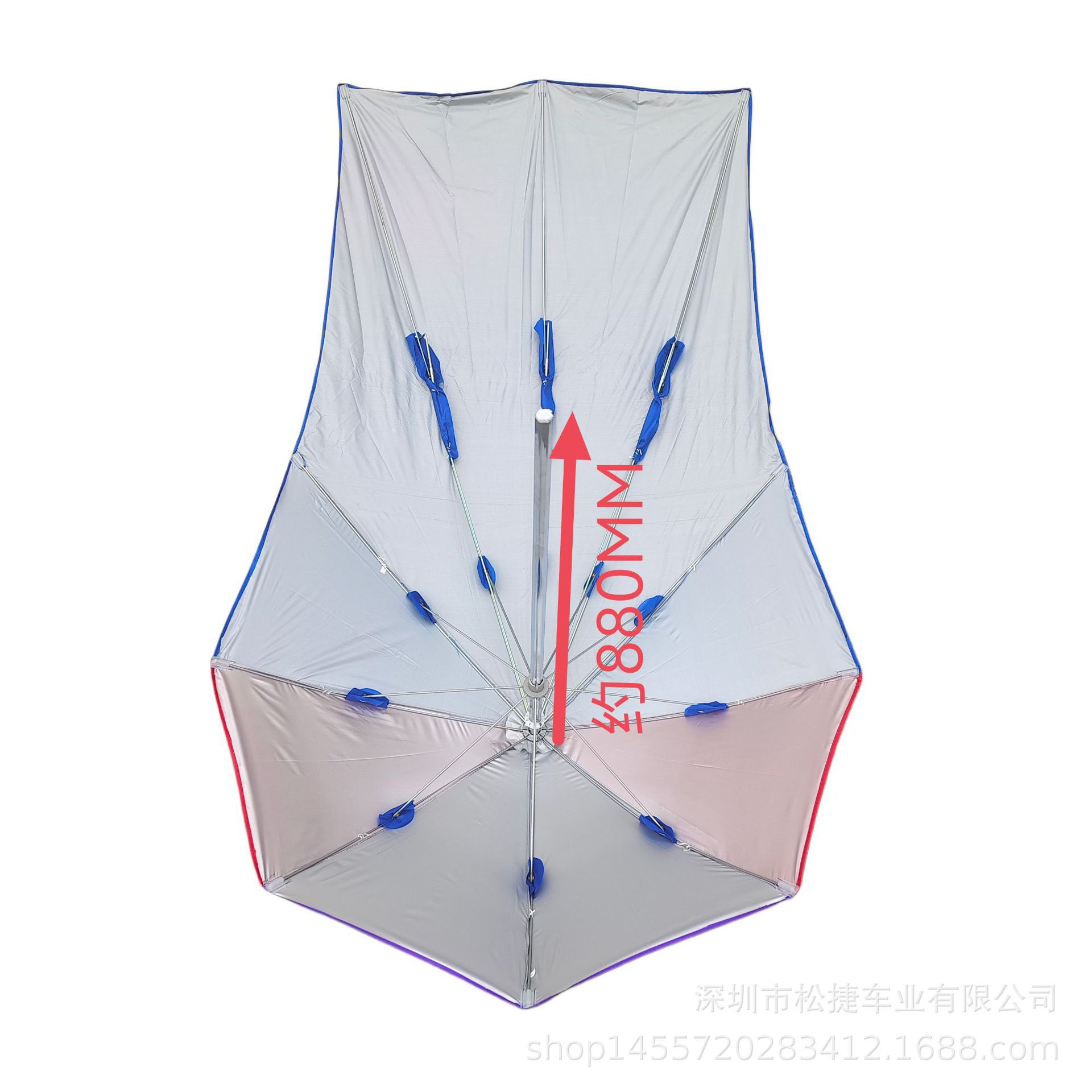 2.11m Motorcycle Electric Vehicle Round Tube Square Tube Umbrella Electric Vehicle Umbrella Motorcycle Umbrella Double Layer