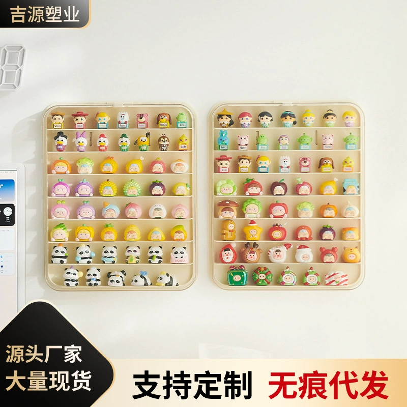 Мэн зернистая коробка настенная слепая коробка для хранения пыленепроницаемая прозрачная акрил ручная небольшая витрина