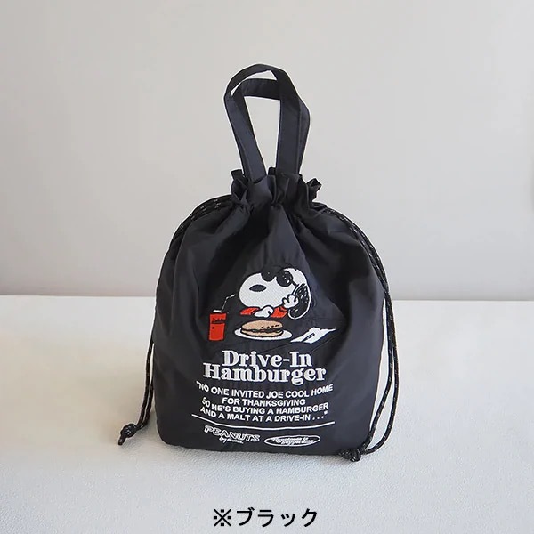 スポット日本製子犬断熱バッグランチバッグニッチデザイン刺繍ポータブル巾着ポケット