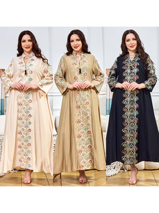 Middle Eastern women's clothes new style beads and pieces women's clothing Muslim robe women's long skirt cross-border foreign trade dress dress