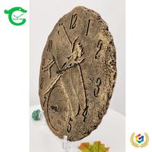 ✅【亚马逊产品】12寸欧式创意带温度计时钟树脂花园户外防水