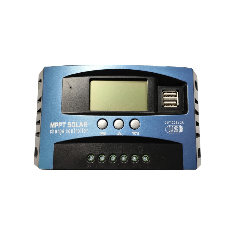 Controlador Solar MPPT 12V/24V 60A/100A con Pantalla LCD - Regulador de Carga y Descarga Fotovoltaica