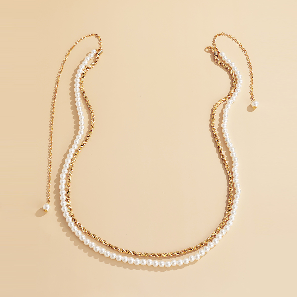 Einfache Retro Mehrschichtige Perlen Körperkette display picture 5