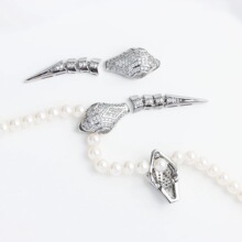 ��ɫ18K����΢��ʯ���ο��^ ���^��β�A��ë�¿� diy�Ʒ�~���