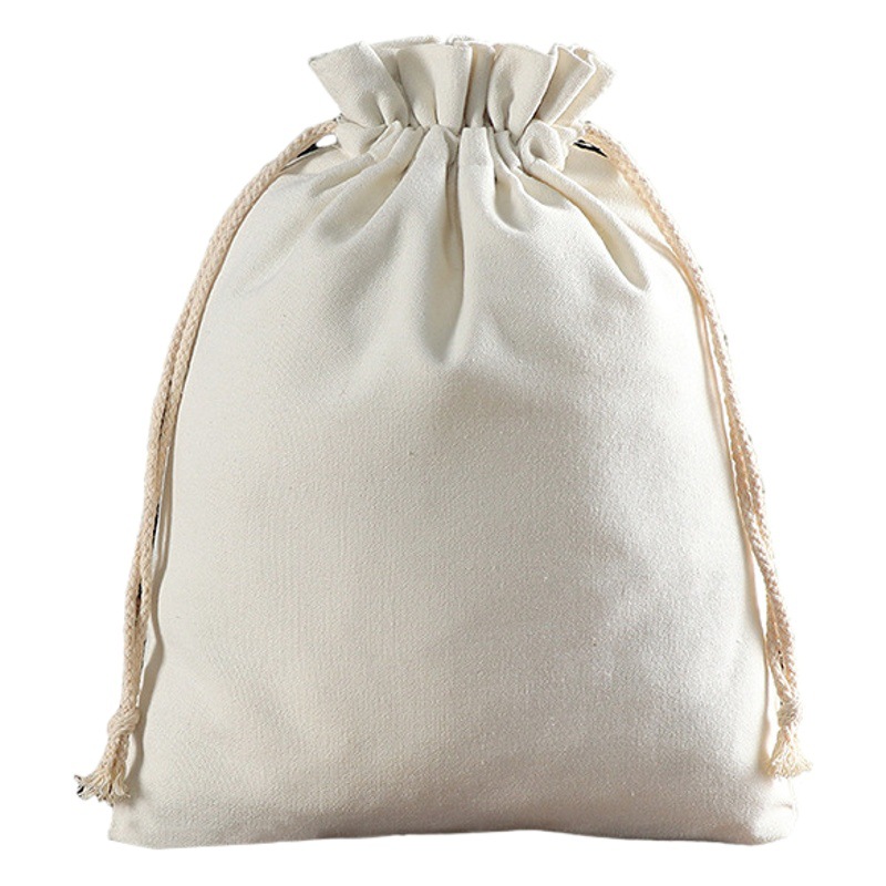 Bolsas de lona de algodón de mano literaria y artística ins Sense Tote de alta gama Diseño de nicho con bocas en blanco imprimible