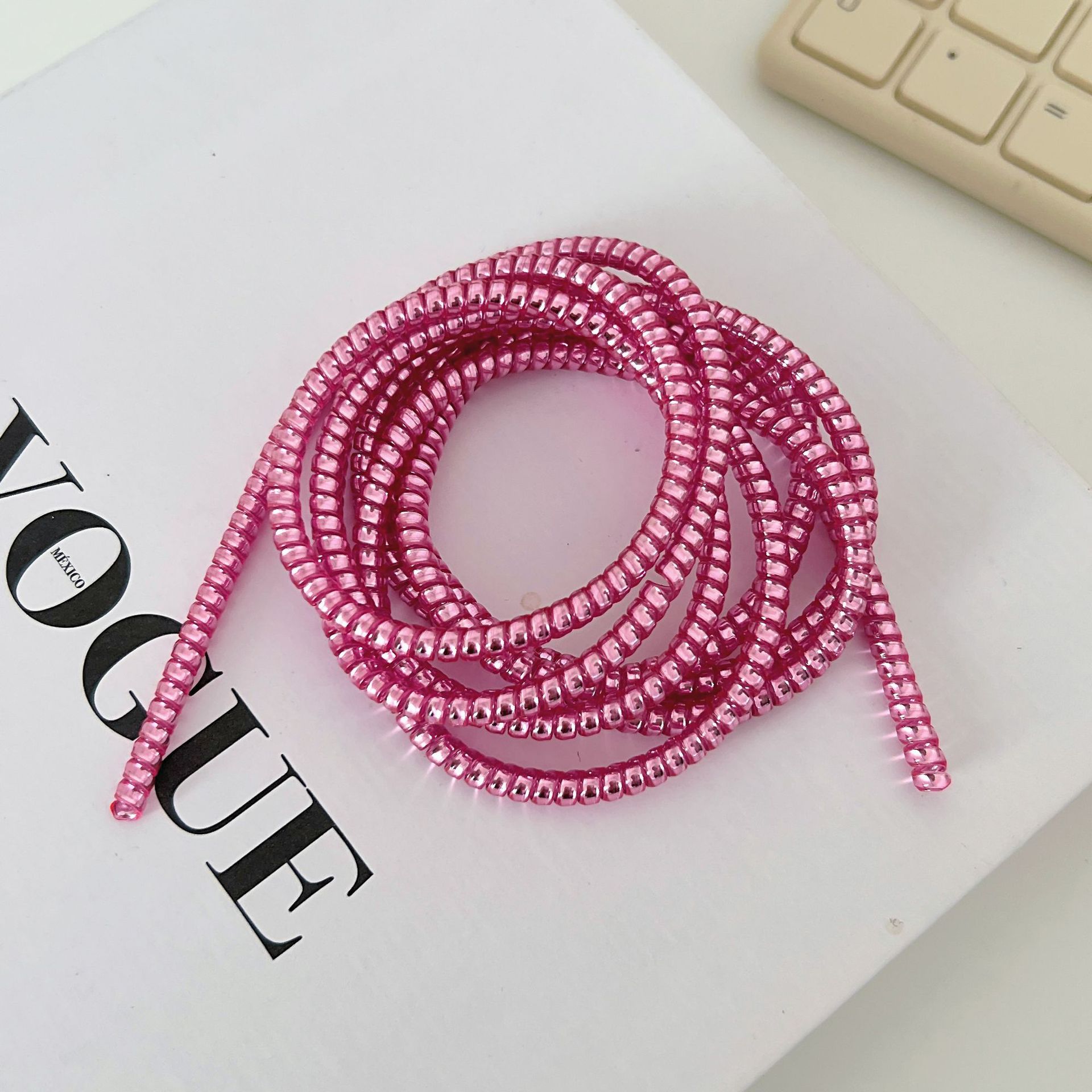 1,4 m 1,6 m cable de datos cuerda de protección anti-suciedad cable de teléfono móvil cuerda de bobinado anti-rotura cargador cubierta de protección de alambre