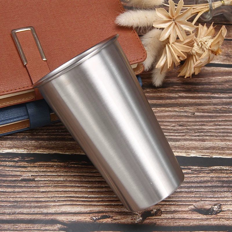 Трансграничная Однослойная кофейная чашка из нержавеющей стали 304 Европейская и американская простая плойка удобство Подарочная чашка со льдом Американская кофейная чашка