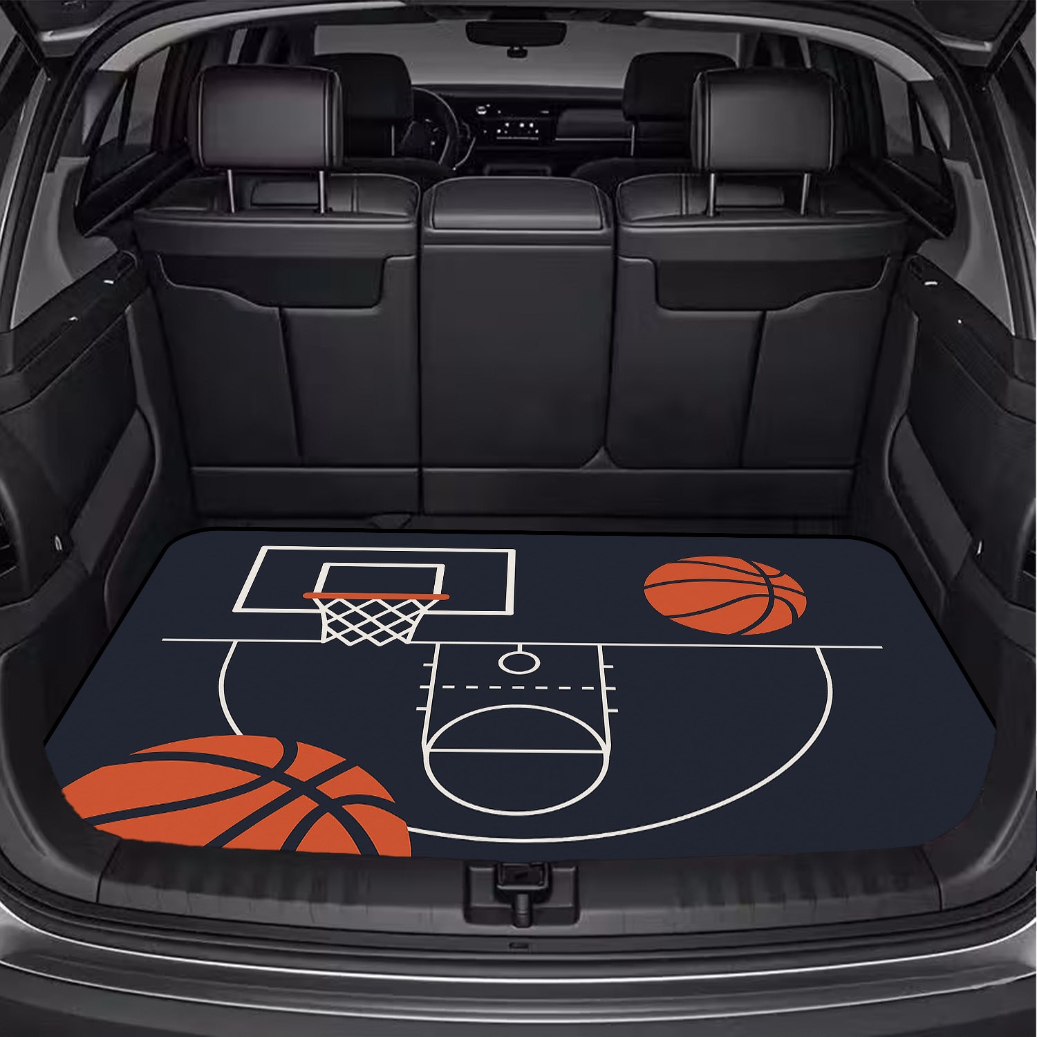 TEMU branded and shipped car trunk mats, dirt-resistant and wear-resistant car floor mats, dustproof full-cover car mats
