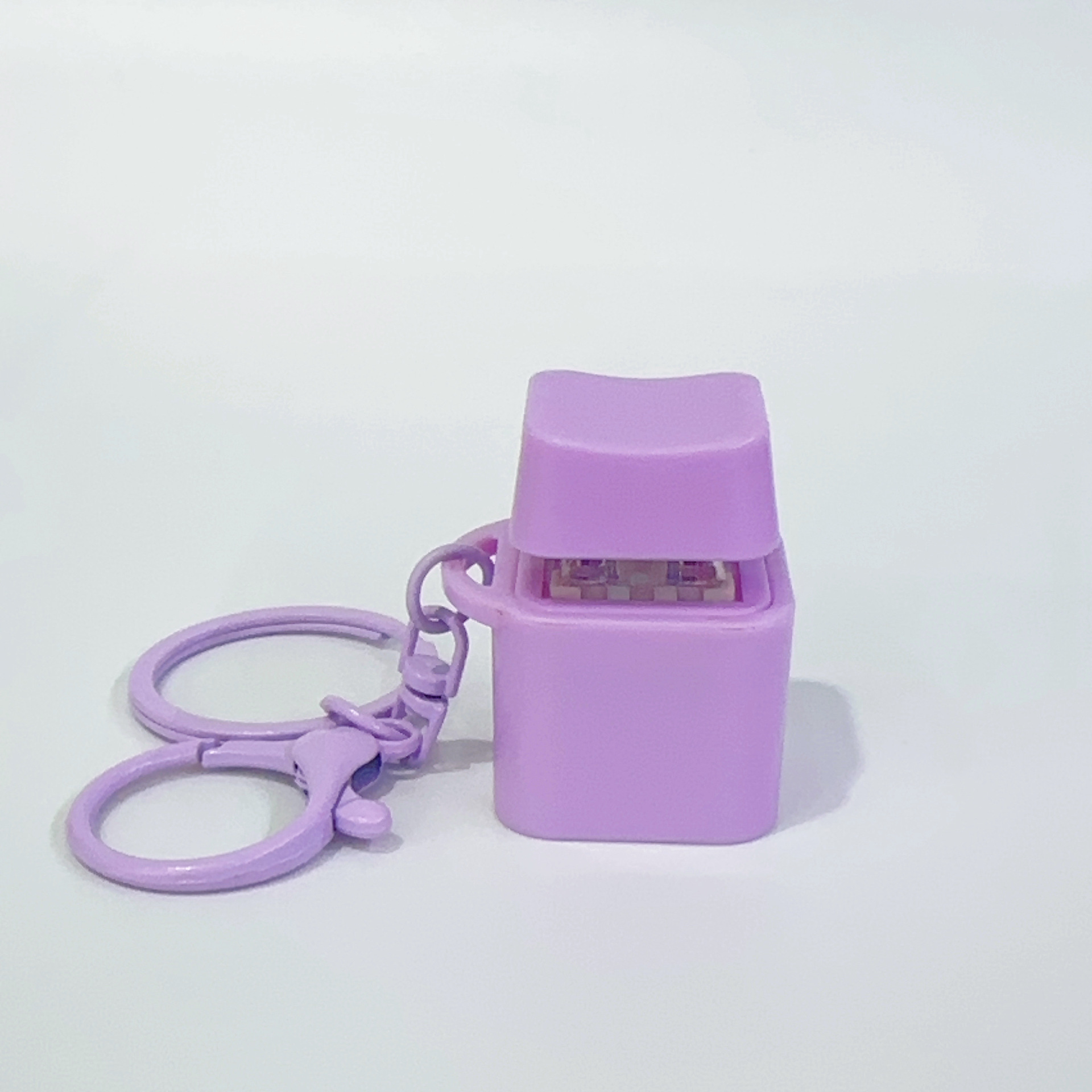 Purple square colorful lobster clasp