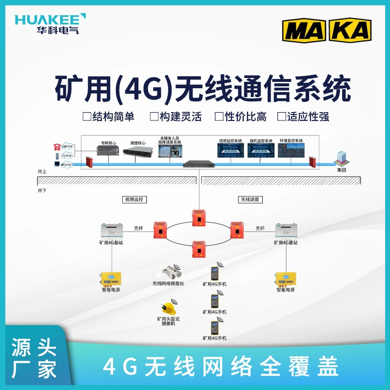 KT267 Беспроводная система связи для горнодобывающей промышленности 4G Система связи Стабильный беспроводной канал передачи данных