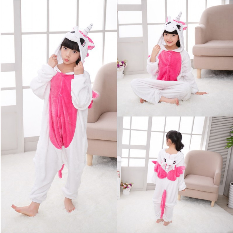 Franela transfronteriza de dibujos animados animal pijamas de una pieza niños dinosaurio Totoro adultos pijamas de una pieza ropa de rendimiento en casa