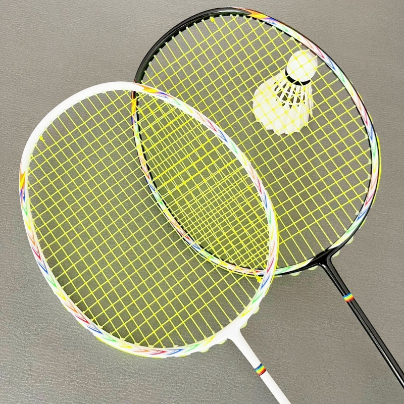 Balanced Blade Badminton Racket Single Racket Full Single Carbon Carbon Fiber Ultra Light Resistance Training Elasticity