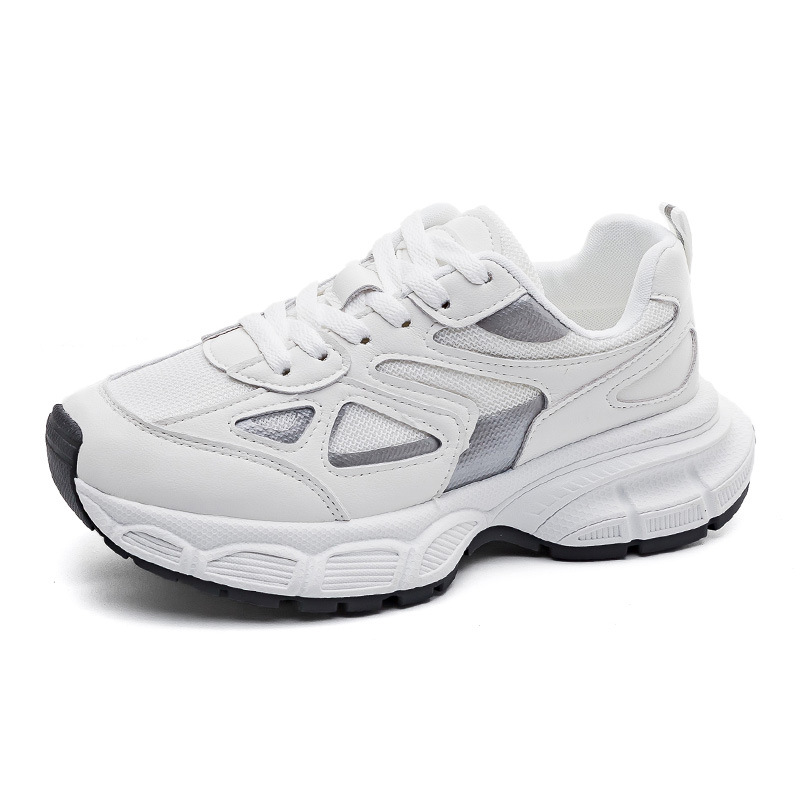 Zapatos estilo Dad para mujer, novedad otoño 2023, zapatos versátiles de suela gruesa que aumentan la altura, zapatos deportivos casuales a la moda 1102