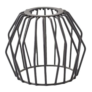 Wrought iron lampshade iron wire accessories spotlight housing led open hanging decoration hanging lamp holder wholesale iron frame metal