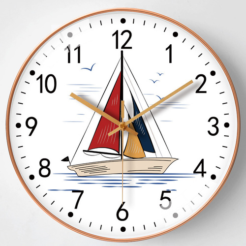 8-inch 20cm Nordic Modern Creative Clock Wall Clock Home Living Room Bedroom Silent Quartz Clock
