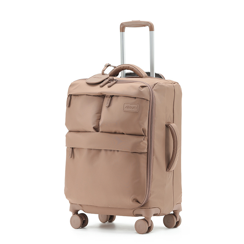 Airway ultra-ligero equipaje trolley caso hembra 24 pulgadas Mute maleta masculino caso de tela 20 pulgadas estuche de embarque de alto aspecto