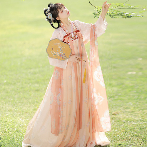 Han Tang Dynasty Hanfu Fairy dress for womenfemale summer YuKui recovery system of tang dynasty chest Ru skirt