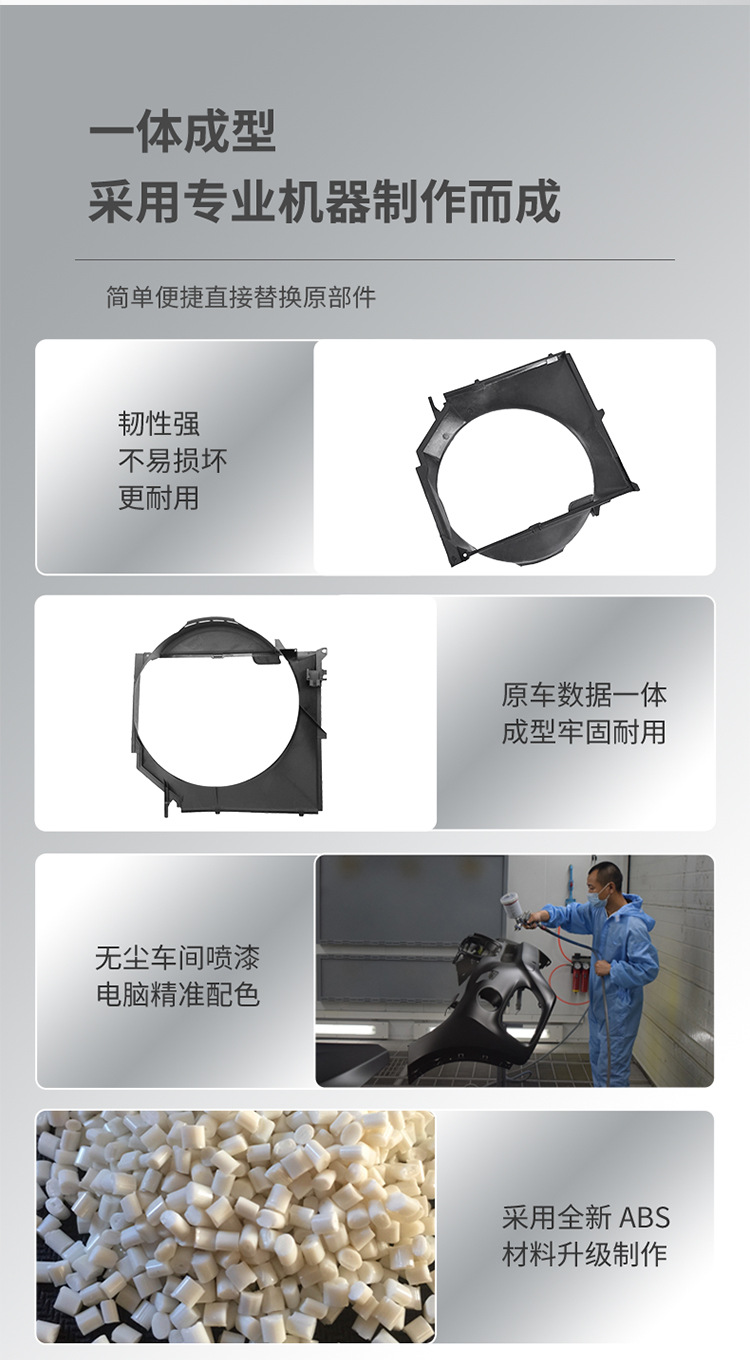 Applicable to BMW 3 Series E46 fan cover coupler water tank wind cover air ring 17111436259