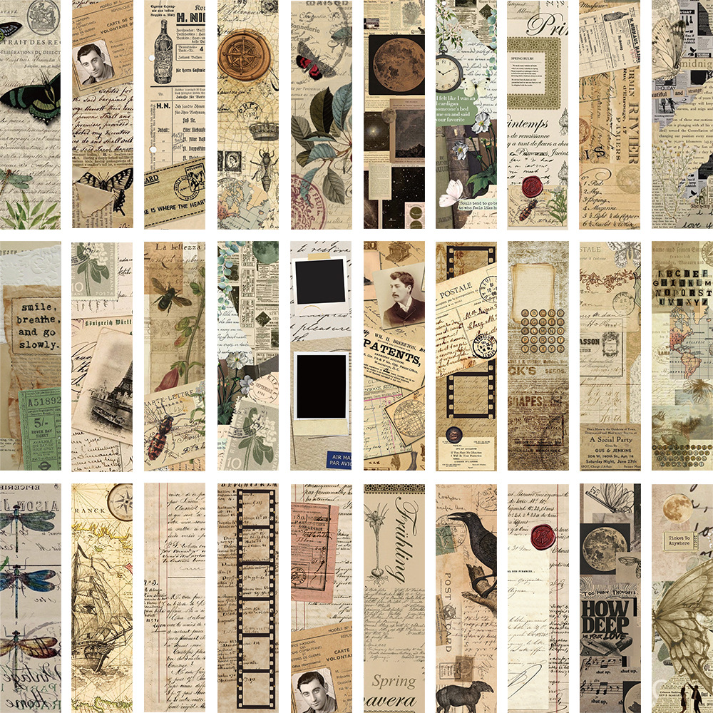 Micro-tinta, una variedad de estilos, marcadores, dibujos animados avanzados, arte antiguo, bricolaje, registros de lectura para estudiantes, marcadores exquisitos en papel