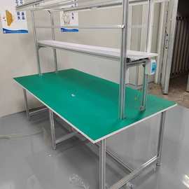 铝合金型材防静电工作台车间型材操作台生产线检验打包台桌子批发