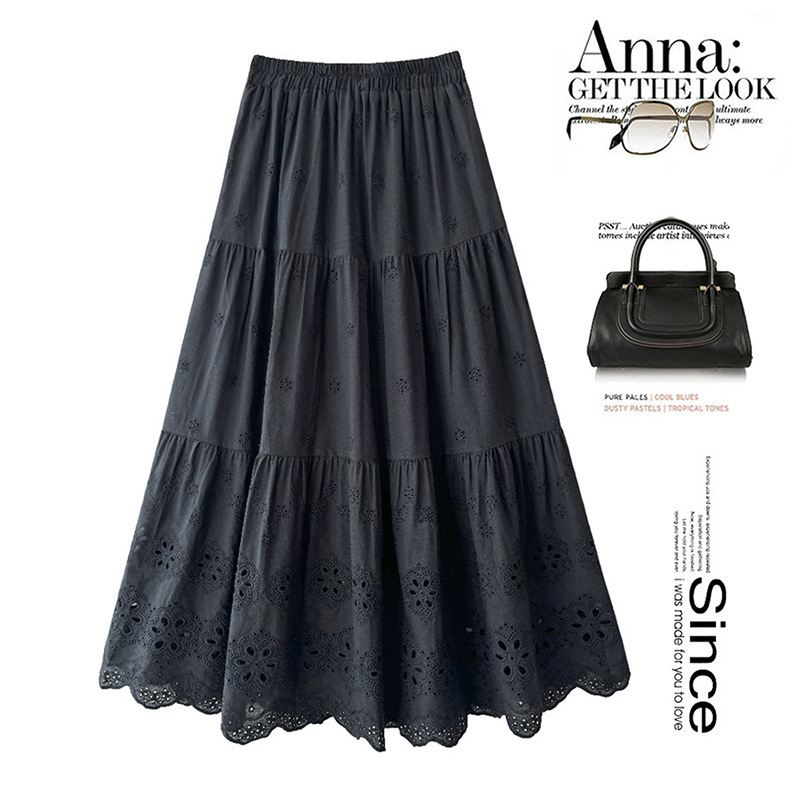 White Mid-Length Skirt for Women, 2026 Summer New Casual A-Line Tiered Skirt for Petite Figures, Trendy A-Style in Stock White Mid-Length Skirt for Women, 2026 Summer New Casual A-Line Tiered Skirt for Petite Figures, Trendy A-Style in Stock