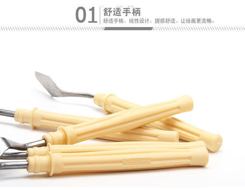 Paint scraper art palette knife flat head small scraper professional oil pastel stainless steel scraper