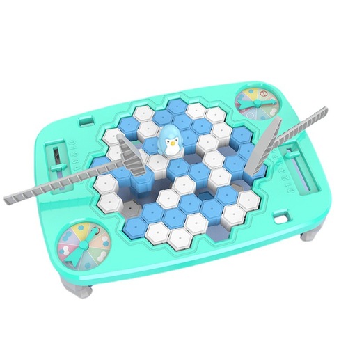 Save the penguins ice-breaking toy puzzle ice-breaking intellectual building blocks children's brain-moving desktop parent-child interactive games