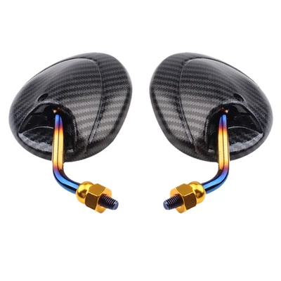 Motorcycle rearview mirror: Motorcycle Modification Imitation Carbon Fiber