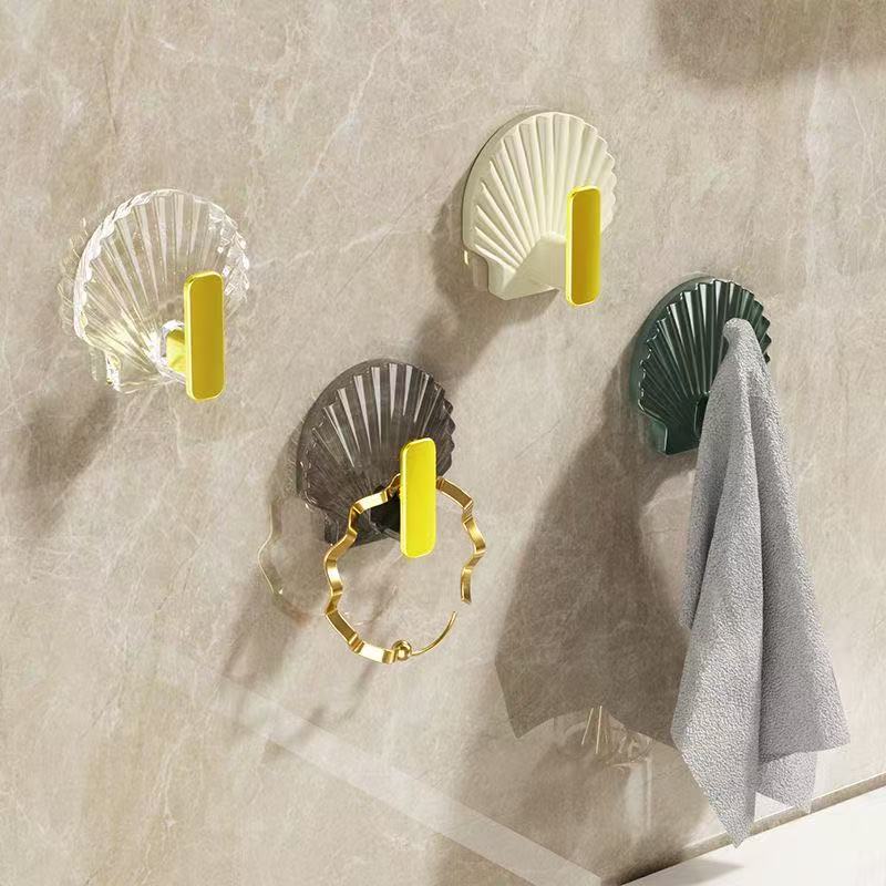 Adhesive hooks with strong load-bearing capacity, no need to drill, stick to the wall, suitable for bathroom, toilet, kitchen, transparent and traceless adhesive hooks Adhesive hooks with strong load-bearing capacity, no need to drill, stick to the wall, suitable for bathroom, toilet, kitchen, transparent and traceless adhesive hooks
