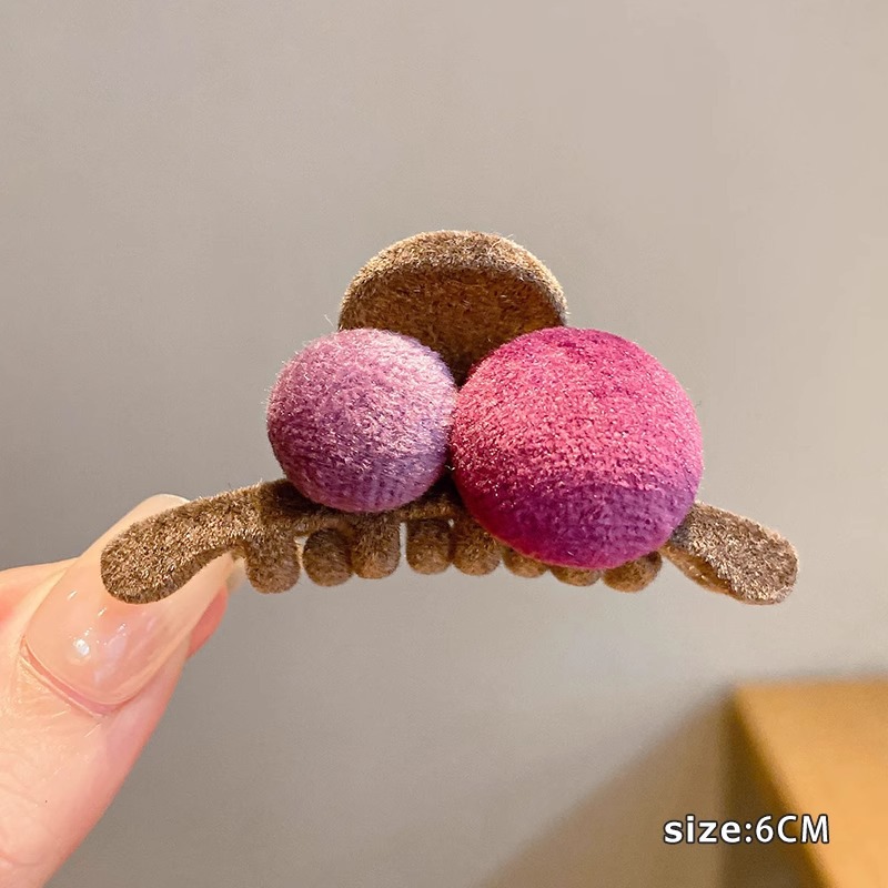 Celebridad de Internet 2024 Nueva horquilla pequeño clip de tiburón grano clip de cabeza de bola baja