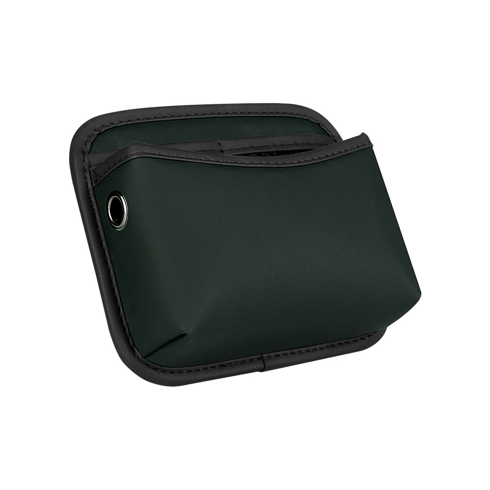 Universal – Car storage bag/box Paste Type Main - 3096-nappa-leather-storage-box-green