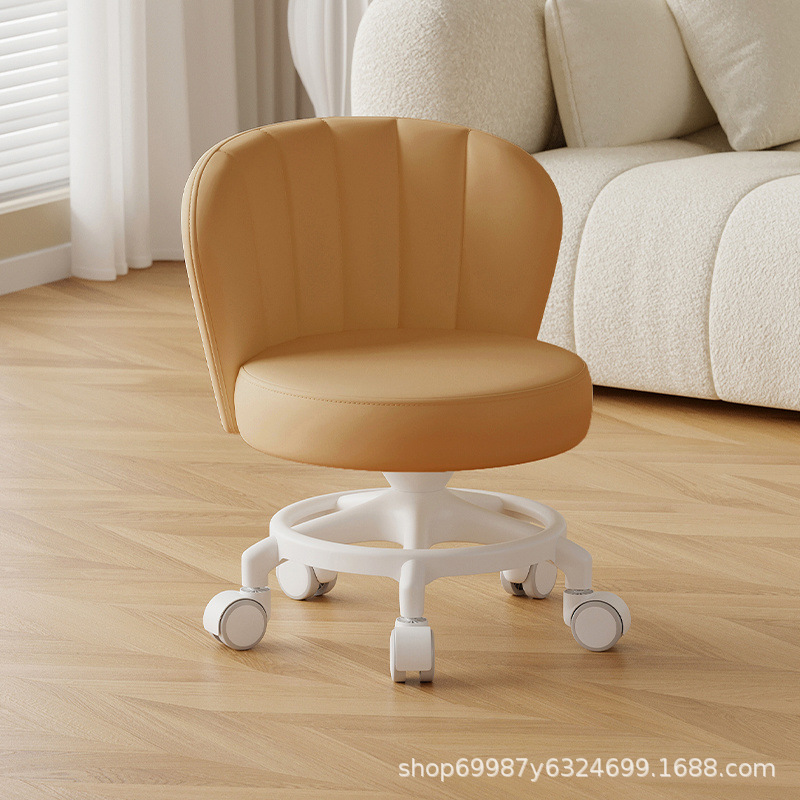 Rueda universal anti-rollback pequeña polea taburete baja silla respaldada para el hogar con un niño banco redondo rueda de correa rueda silenciosa