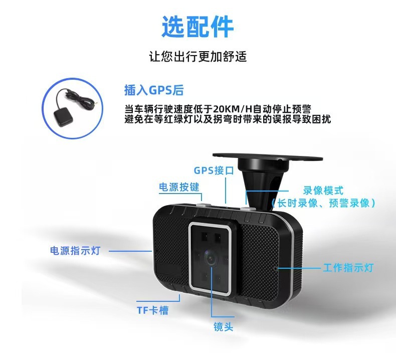 A9 Cross-Border Anti-Fatigue Safety Driving Device Driver Drowsiness Alarm Driving Camera Safety Warning Reminder Device