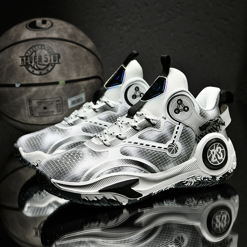 Basketball-Sportschuhe, atmungsaktive Herren-Netzoberfläche, Freizeitschuhe, Paar, Yuenyeong-Gezeitenschuhe, 2023 neue echte Kampfschuhe_voghion.com