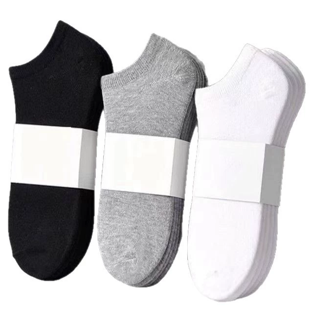 Одноразовые носки для лодыжки, 100 пар, унисекс, один размер, assorted черный белый серый