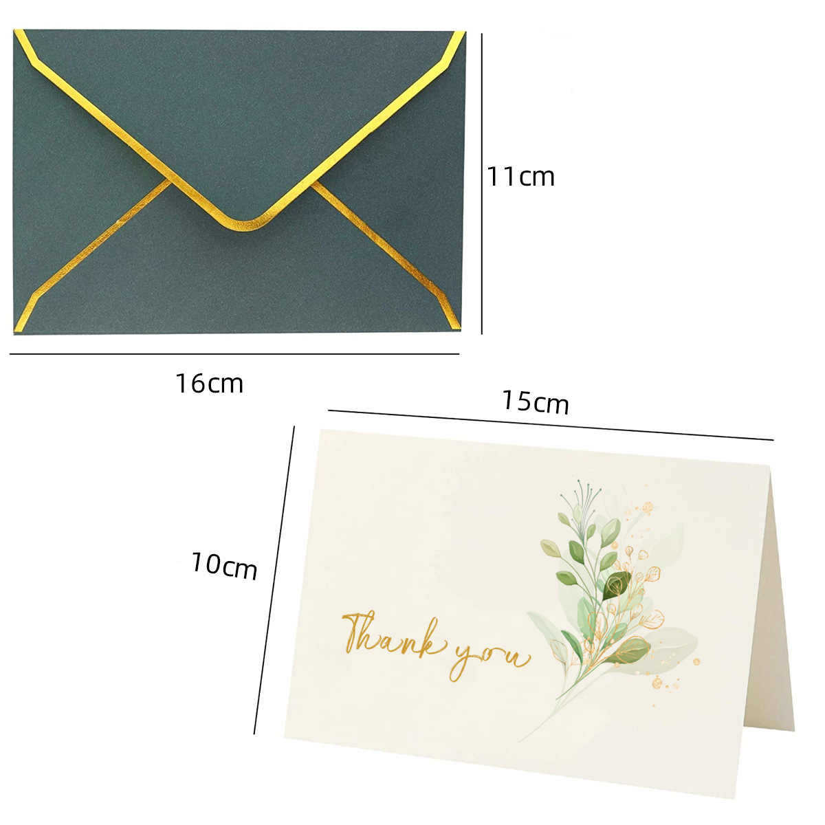 Creativo estampado simple tarjeta de felicitación de vacaciones frescas comerciales felicitaciones de cumpleaños gracias mensaje tarjeta pequeña con sobre