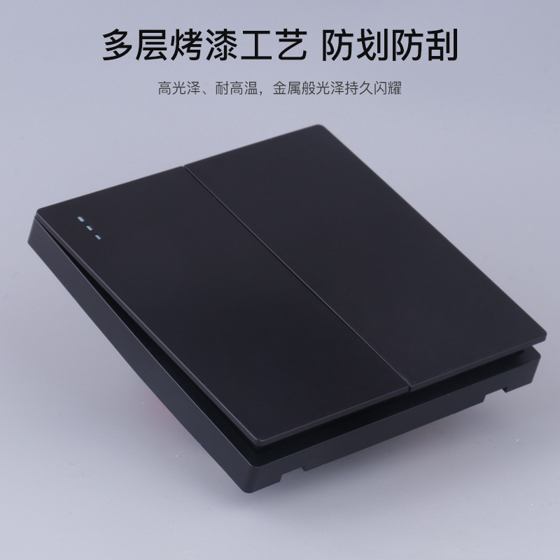 Foreign Trade British 13a Socket USB Switch Panel Suitable for Hong Kong, Macau, Malaysia, Singapore Wall Power Supply Black