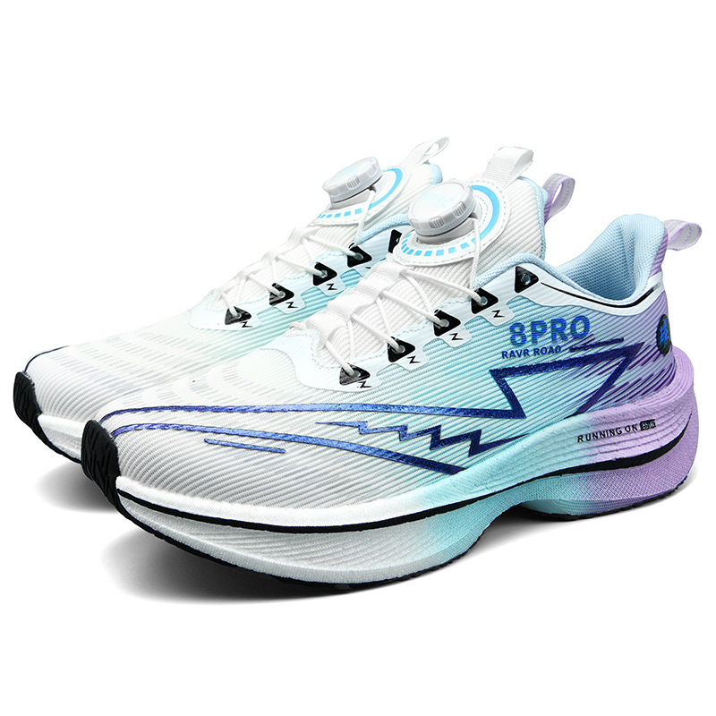 Red Rabbit 8pro Teenage Swivel Button Student sneaker Men and Women Yuanyang Shoes Carbon Plate Lightweight Shock Absorbing Running Shoes