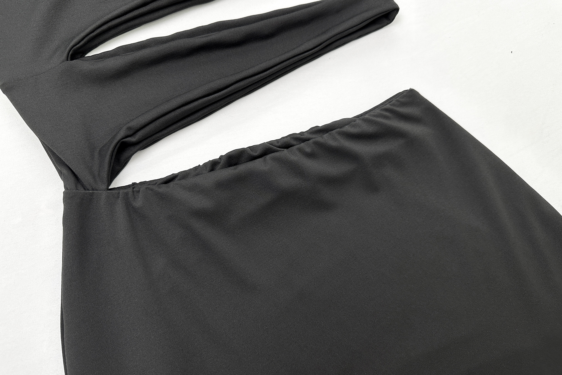 Women Hollow Out Cutout out Cropped Maxi Dress Summer Sexy Tube Top Simple Sheath Dress