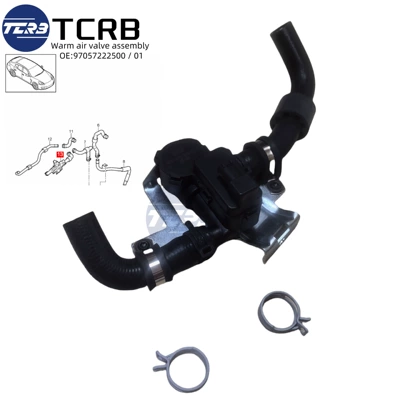 Cross-Border Best Seller Suitable for Porsche 970 Warm Air Valve 97057222501 97057222500