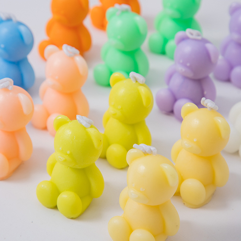 クマの香りのキャンドル お土産 ギフト 手作り クリエイティブ かわいい 雰囲気の香り クロスボーダー 動物の形をしたワックス|undefined
