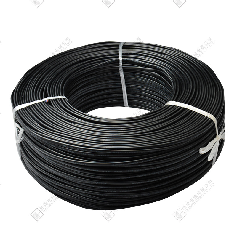 胜牌pvc绝缘电线SPT-1-18AWG#环保黄铜电子扁平 黑护套双并电子线