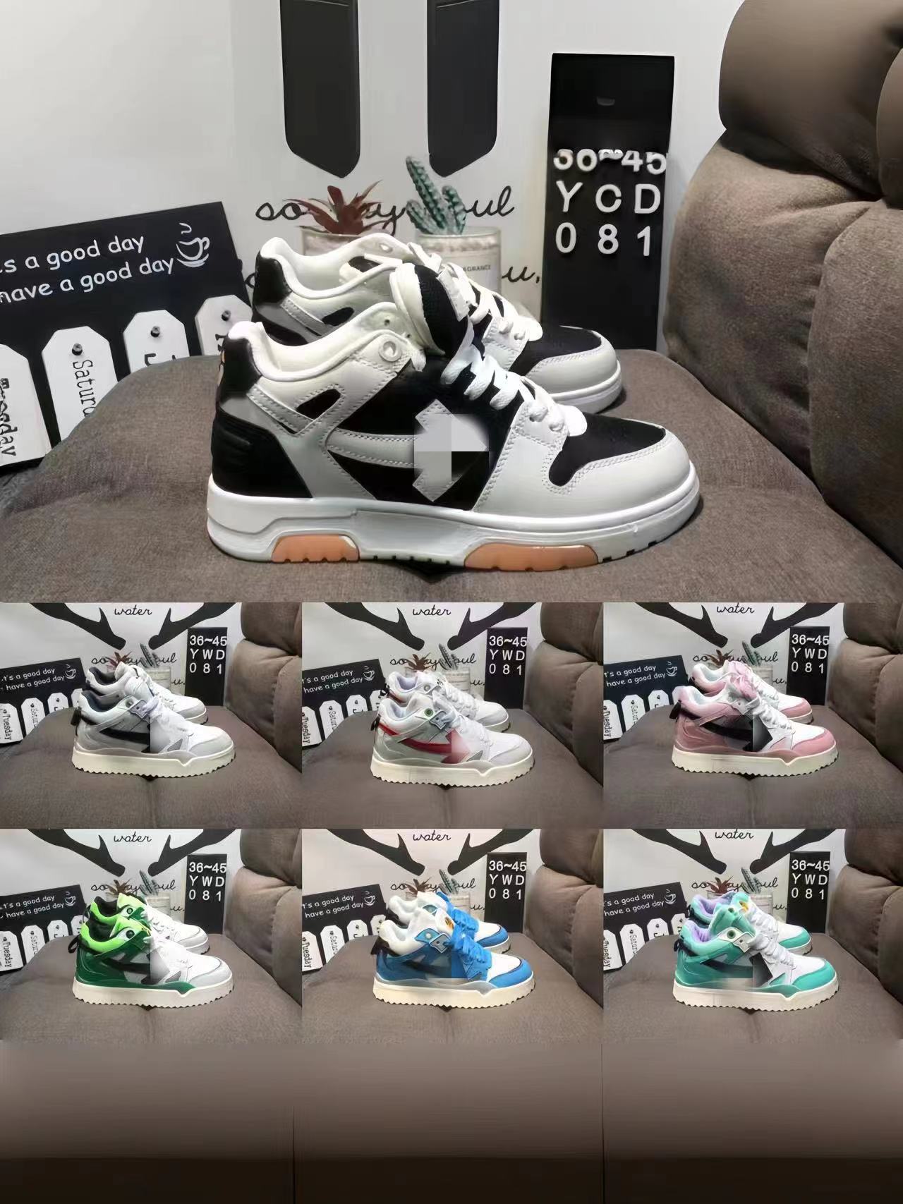 Zhongbang skate casual off zapatos deportivos de marca conjunta para hombres y mujeres, zapatos blancos de moda, zapatos de flecha plana