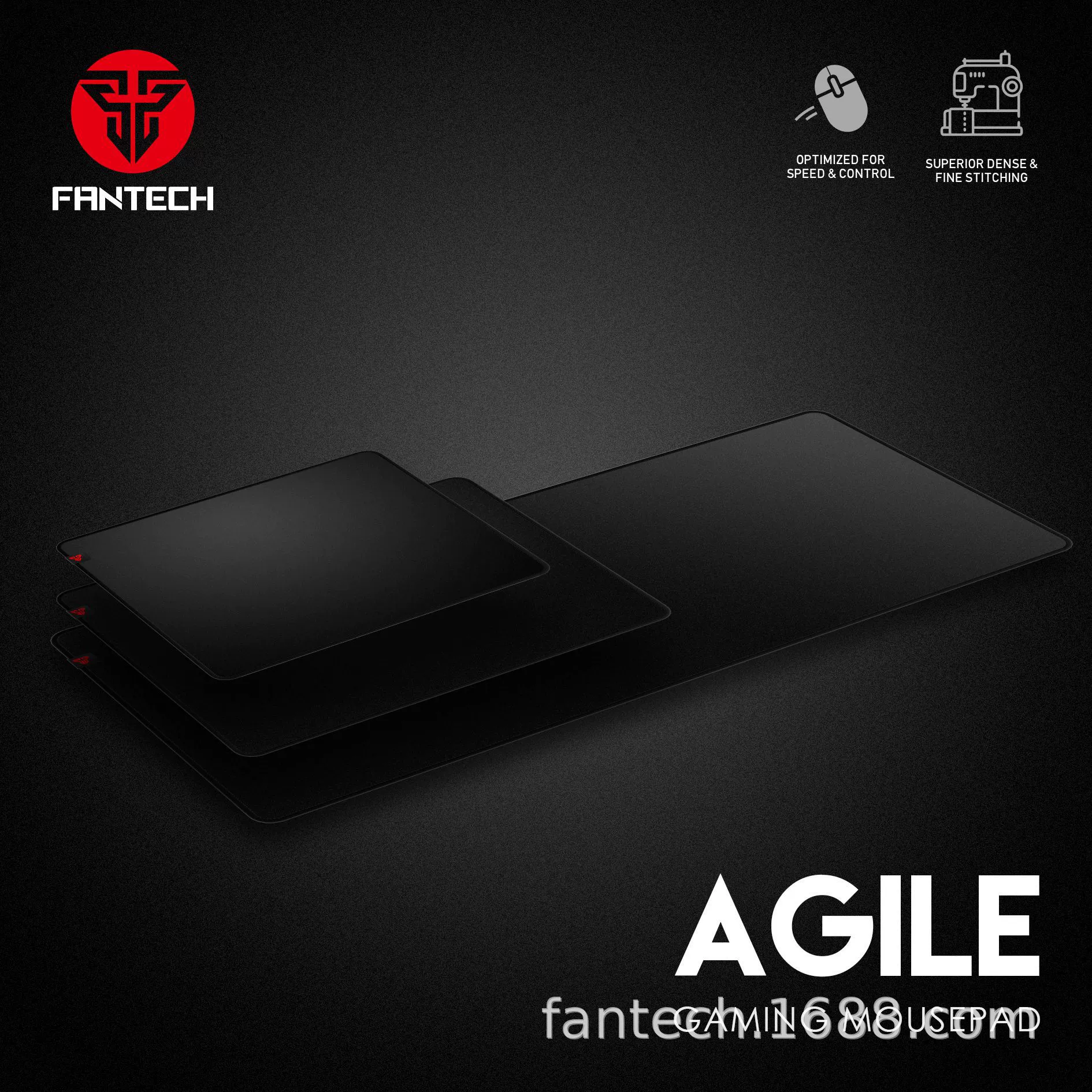 Игровой коврик для мыши FANTECH AGILE, большой коврик для мыши и клавиатуры